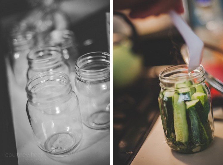 Mason jars and making pickles