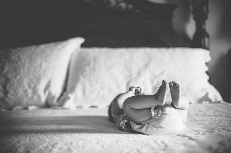 Black and white newborn