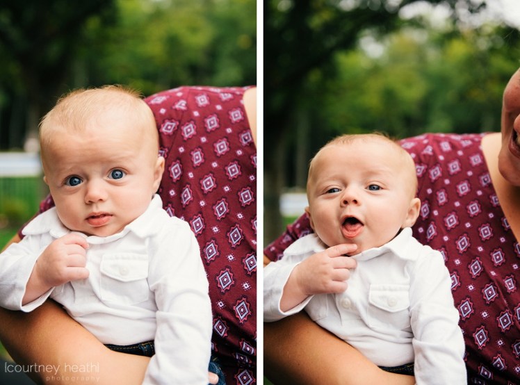 adorable baby with blue eyes