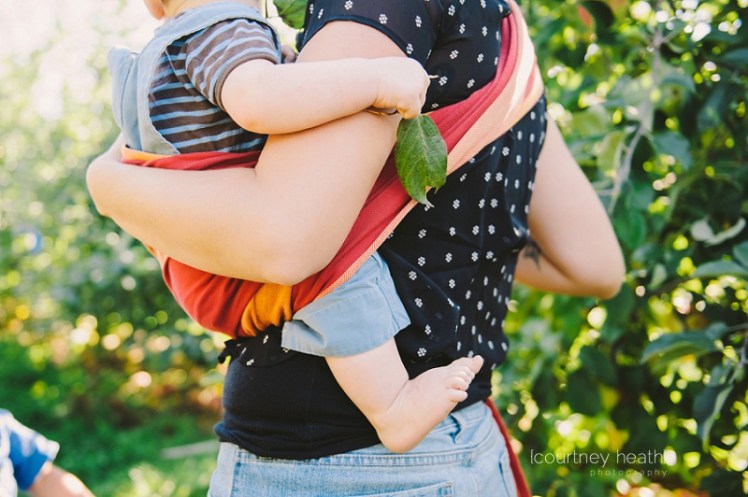 Lifestyle baby in wrap